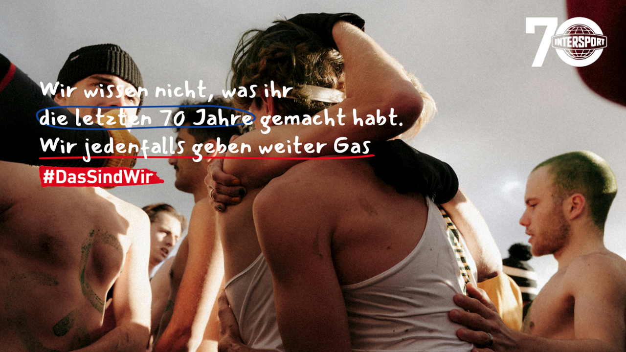 70 JAHRE INTERSPORT DEUTSCHLAND: JUBILÄUMSKAMPAGNE FEIERT DIE VERBINDENDE KRAFT DES SPORTS